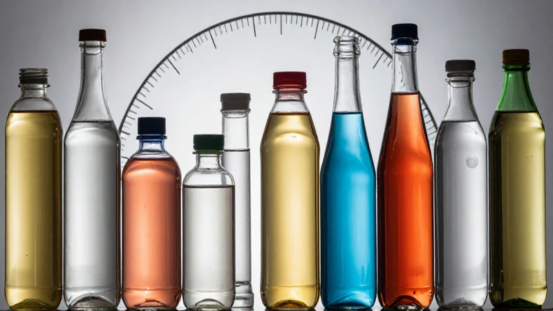Portada premium de botellas vibrantes y detalladas
