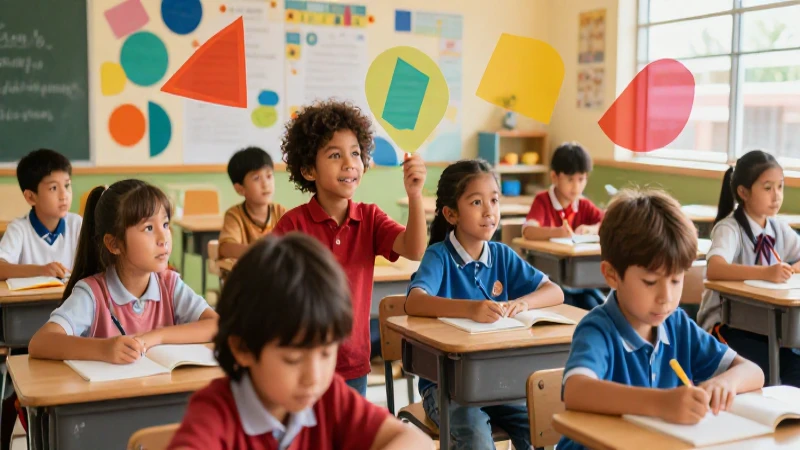 Campos formativos en la educación: todo lo que necesitas saber 3 Niños diversos aprendiendo en un aula mexicana dinámica