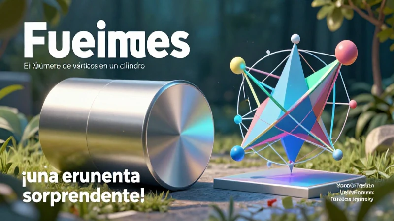 Geometría del cilindro: el número de vértices
