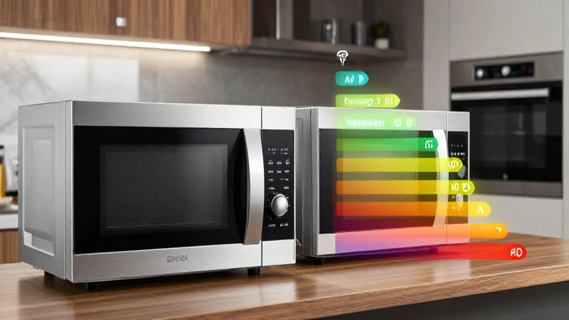 Comparativa de consumo de watts de microondas