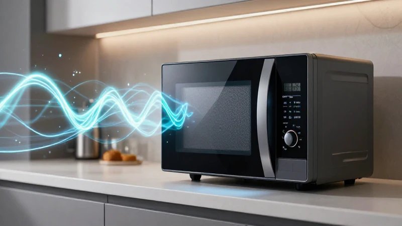 Microondas moderno, elegante y eficiente para el hogar