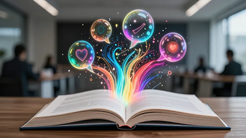 Aprende sobre los tipos de texto y su poder comunicativo 3 Libro estilizado se convierte en comunicación vibrante