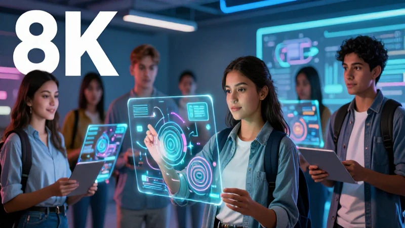 Cuarto Bachillerato 2021: Retos y Oportunidades Educativas 4 Estudiante mexicano aprende con tecnología digital avanzada