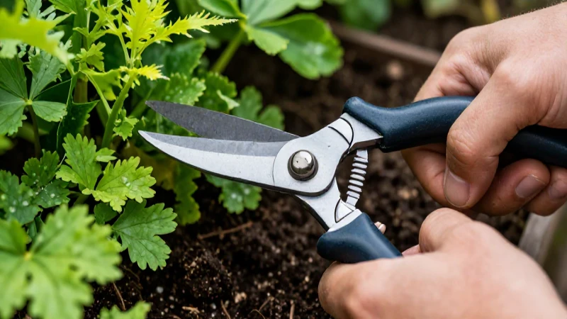 Cuarto Menguante: Influencia, Definición y Concepto 5 Manos podando plantas con tijeras de jardín