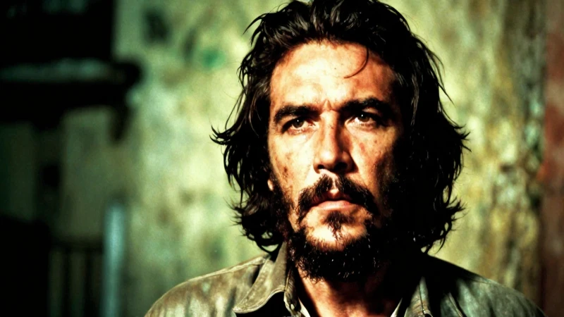 Retrato de Fidel Castro con estética revolucionaria