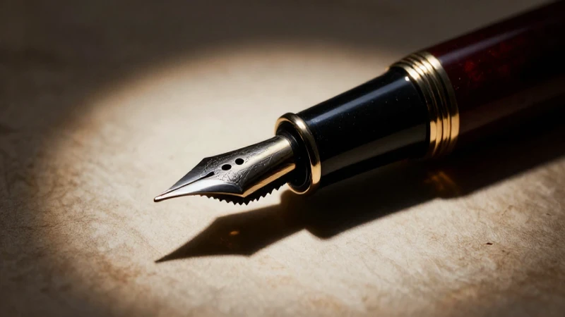 Cuento de suspenso: Cómo escribir terror que atrape 6 Pluma antigua sobre pergamino, fotografía de alta tensión