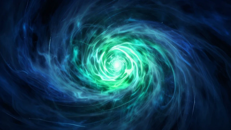 Misterioso portal cósmico vibrante y detallado