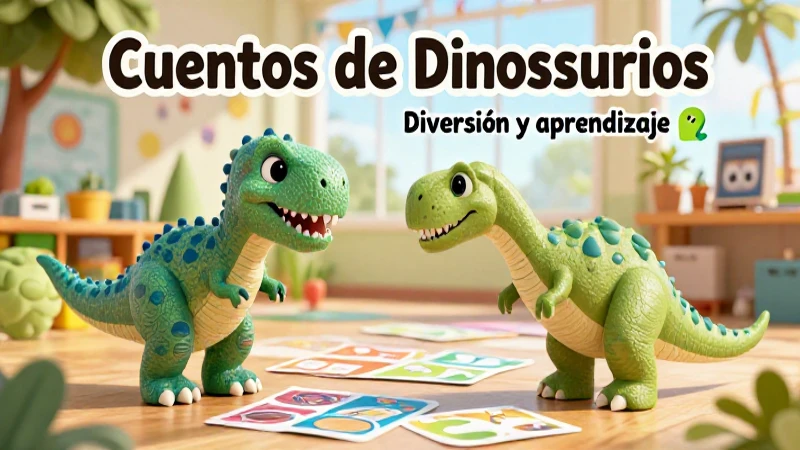 Cuentos de Dinosaurios PDF: Diversión y Aprendizaje 6 Ilustración detallada de dinosaurios educativos