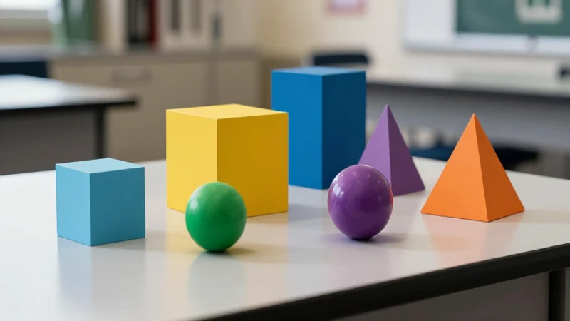 Geometría vibrante en un escritorio moderno