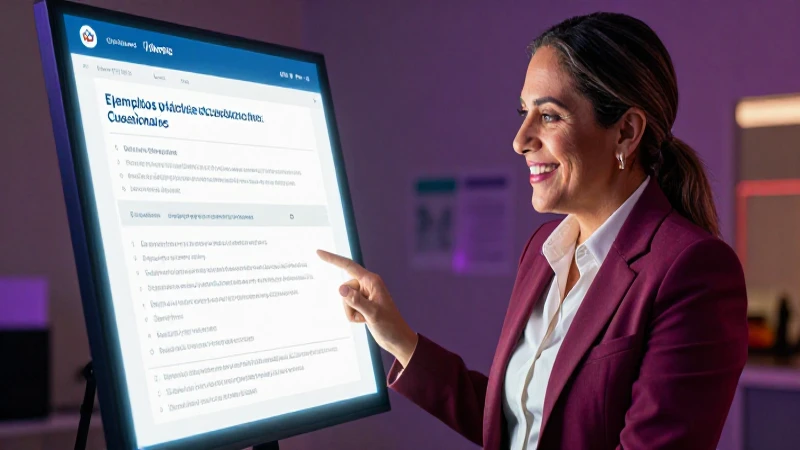 Cuestionarios: Concepto, Tipos, Usos y Ejemplos Prácticos 6 Educador mexicano interactúa con cuestionario digital