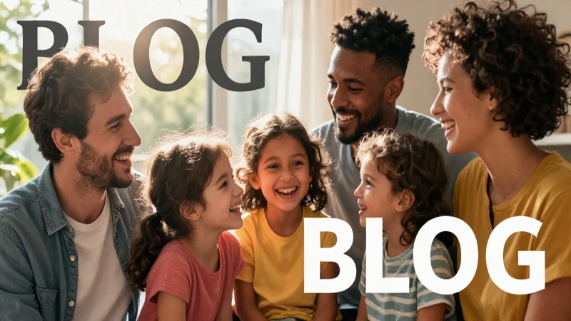 Familia diversa moderna interactúa bajo luz cálida
