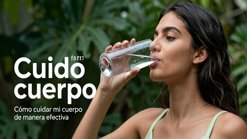 Imagen profesional de hidratación y cuidado personal
