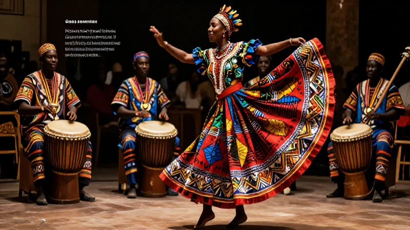 Danza africana vibrante, cultura y ritmo
