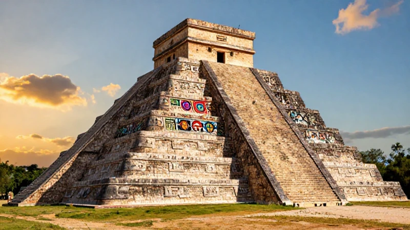 Cultura como patrimonio: tipos, ejemplos y su significado 4 Piramidales aztecas iluminadas con arte indígena vibrante