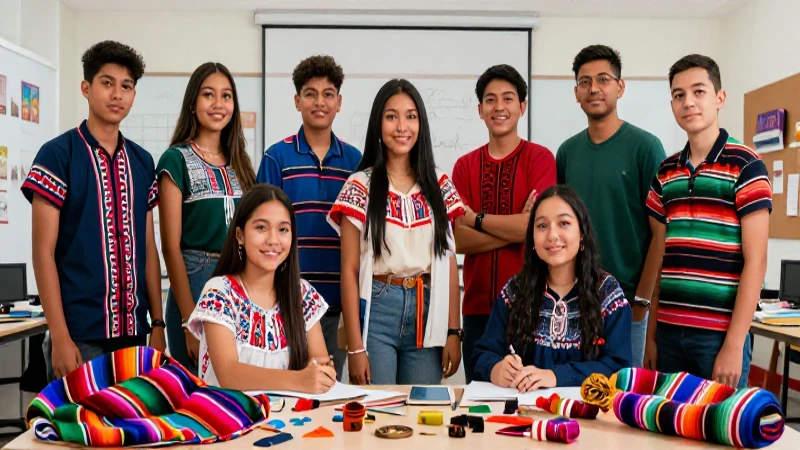 Cultura y diversidad: qué es, tipos, importancia y ejemplos 4 Estudiantes diversos y cultura global mexicana