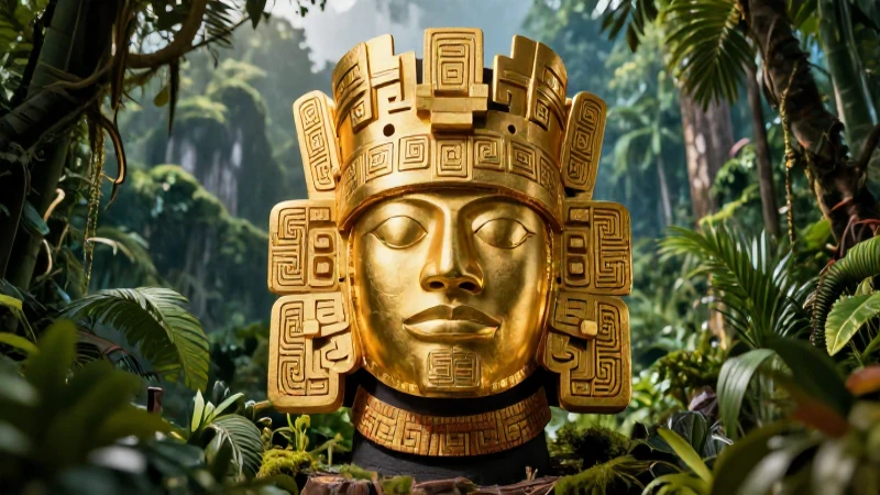 Arte mesoamericano realista en jungla