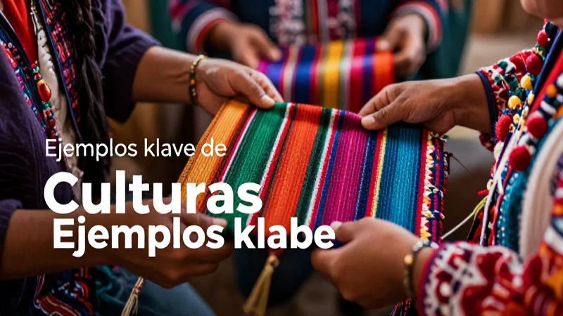 Cultura: conceptos, tipos, elementos y ejemplos clave