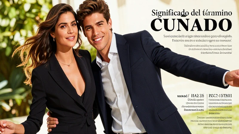 Descripción de imagen y definición del término cuñado