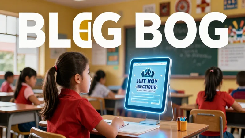 Estudiante con guía digital en aula mexicana