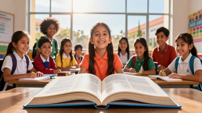 Estudiantes mexicanos felices aprendiendo con vitalidad