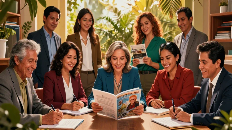 Educadores mexicanos profesionales colaborando en el currículo