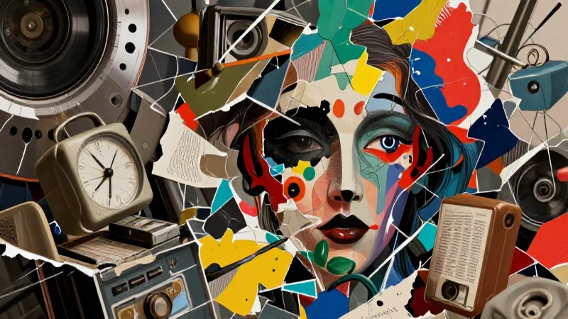 Dadaísmo: collage caótico, surrealista y vibrante