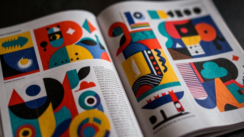 Arte abstracto educativo con estilo mexicano