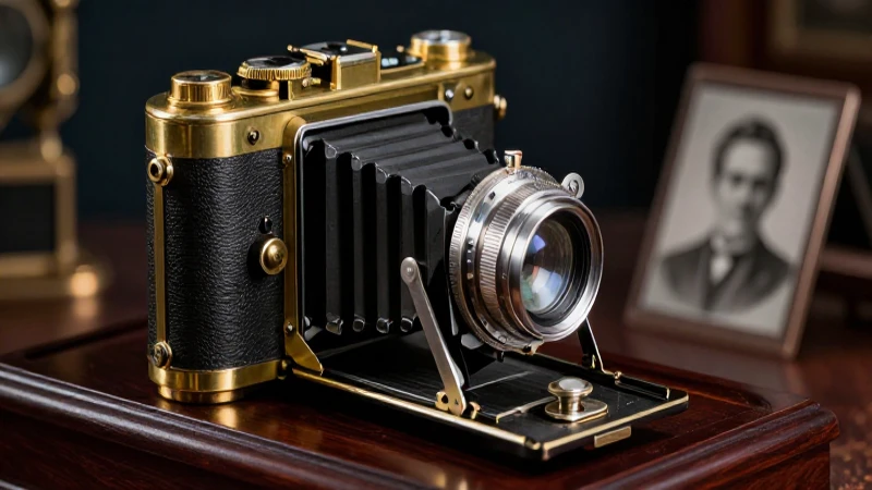 Daguerrotipo: Definición, Orígenes y Ventajas Esenciales 6 Cámara antigua con retrato fotográfico detallado