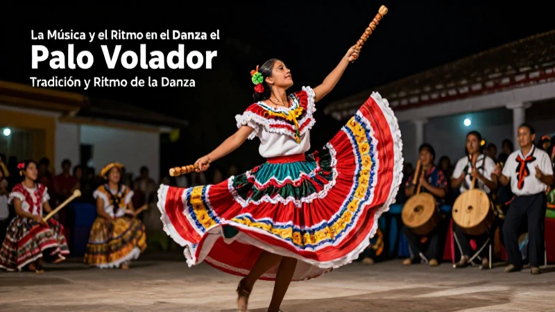 Danza mexicana vibrante y ritmo dinámico