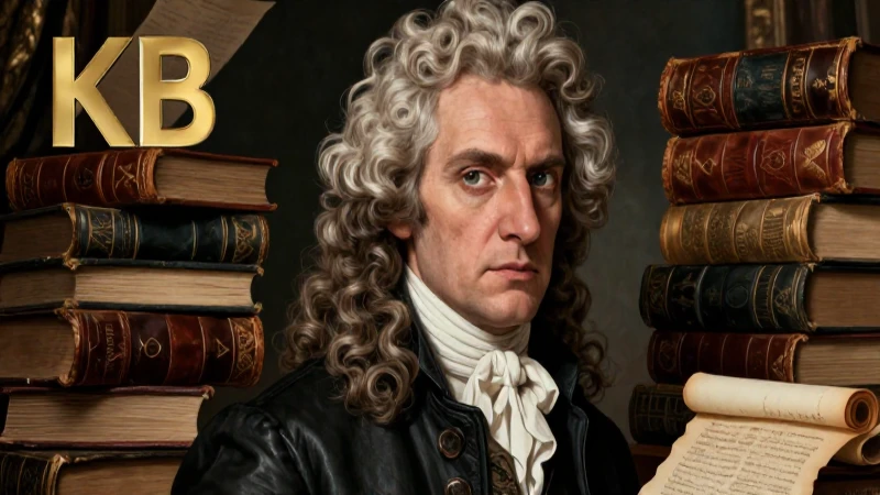 Retrato detallado de David Hume en estilo académico