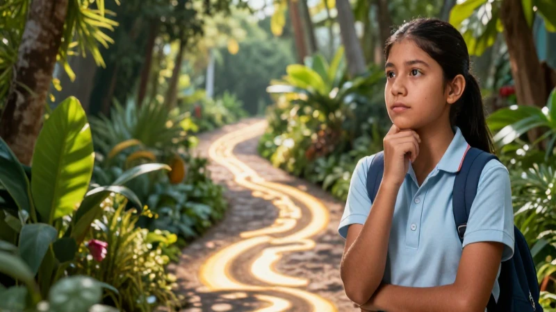 Estudiante mexicano y valores en vibrante crecimiento