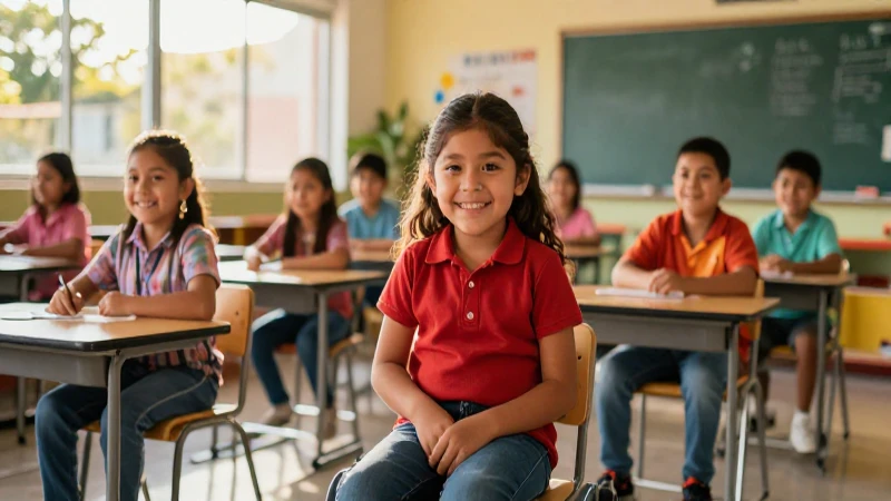 Niños mexicanos son felices en clase