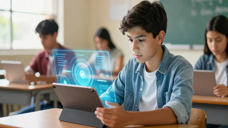 Conoce las claves para evaluar los objetivos de aprendizaje en la Nueva Escuela Mexicana 5 Estudiante mexicano aprende con tecnología en clase moderna
