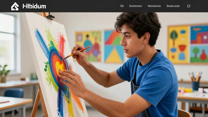Estudiante mexicano crea arte moderno vibrante