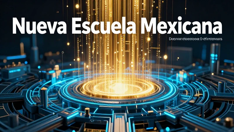 Infraestructura digital cian con flujo de datos dorado