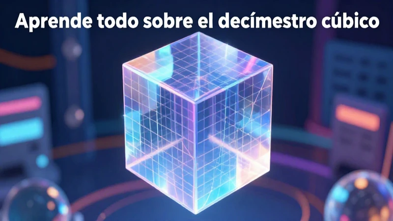 Aprende todo sobre el decímetro cúbico: definición, fórmula y ejemplos 5 Cubo didáctico, detallado y de estilo premium