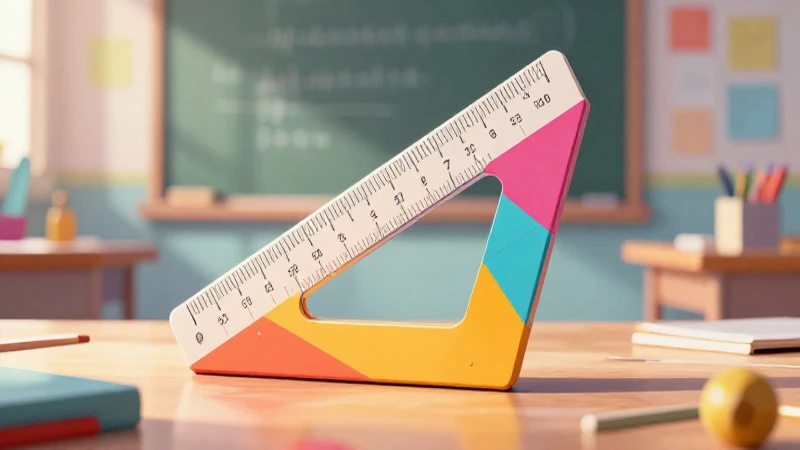 Aprende todo sobre los decímetros: definición, usos y conversiones 6 Herramienta geométrica educativa vibrante para blog