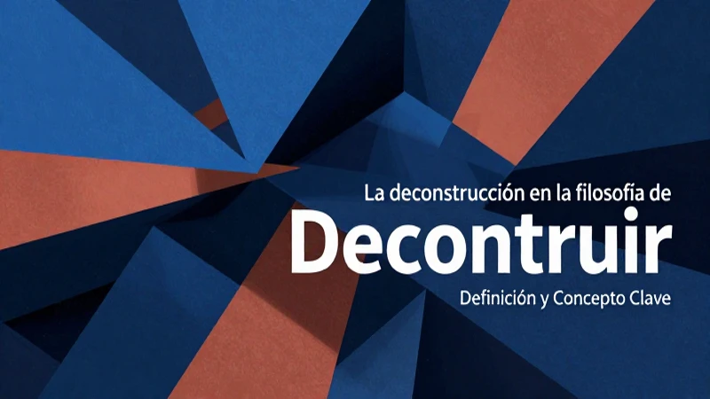 Deconstruir: Definición y Concepto Clave Explicado 3 Arte conceptual deconstrucción filosófica abstracta
