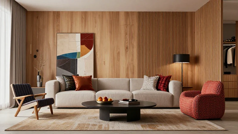 Decoración minimalista mexicana moderna con detalles cálidos