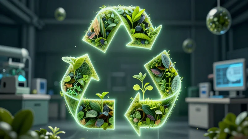 Moléculas recicladas dan vida a verde vibrante