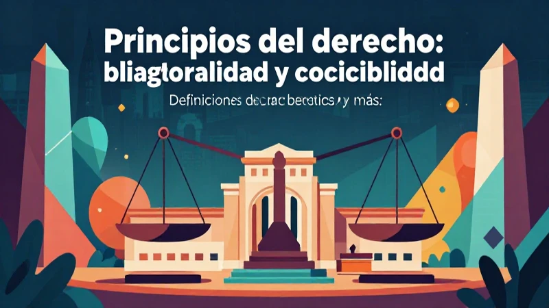 Principios de derecho, concepto y estética visual