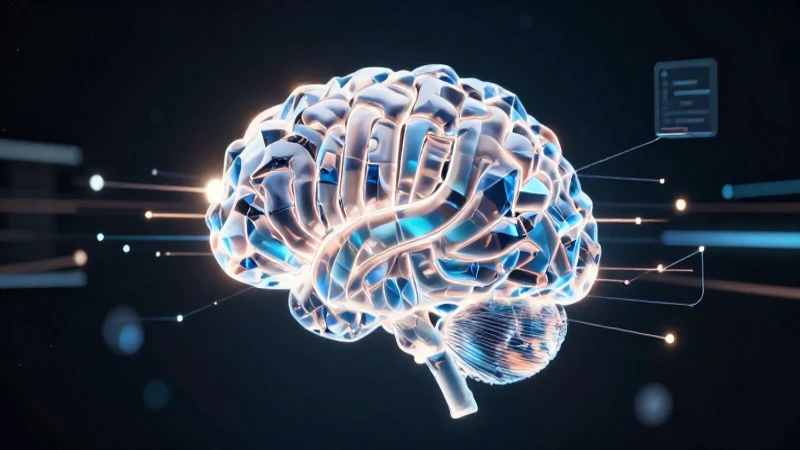 Definir: Concepto y Definición en Informática Explicados 6 Cerebro cristal abstracto con flujos de datos