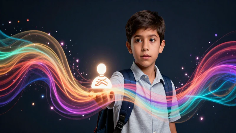 Estudiante mexicano curioso en un retrato digital dinámico