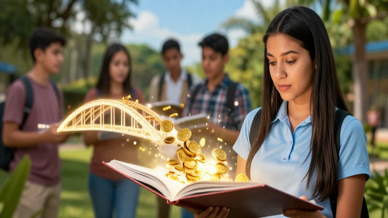 Estudiante mexicano ilustra libro con puente brillante