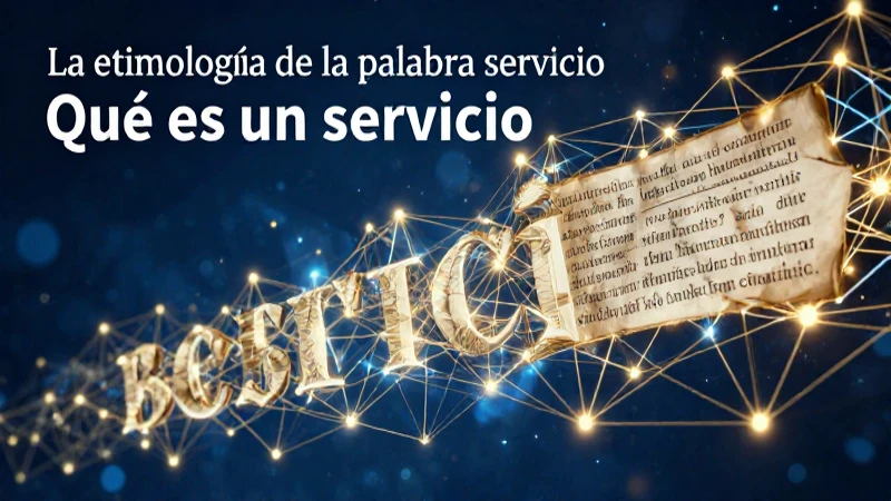 Historia y clasificaciones del concepto servicio