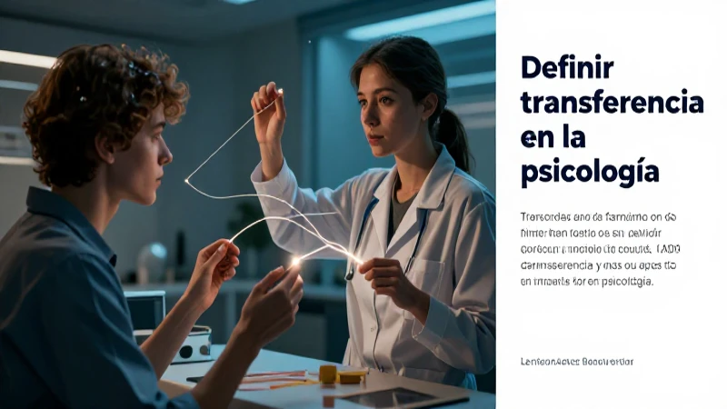 La transferencia: definición, tipos e impacto