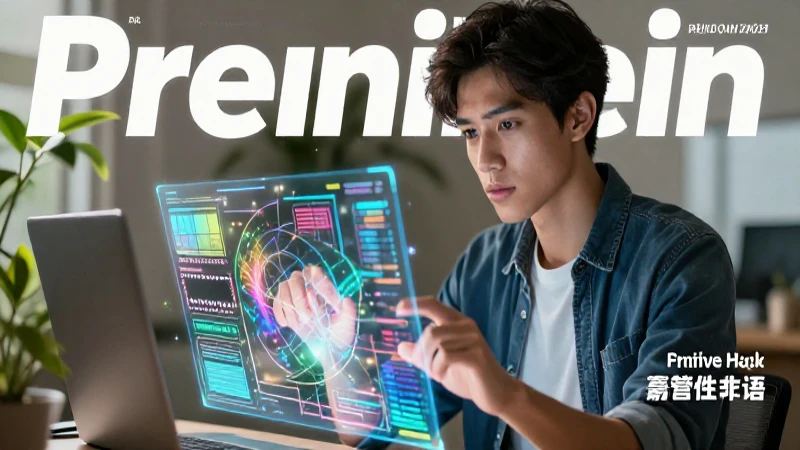 Definir videoclip: historia, concepto y su evolución 5 Creador interactúa con interfaz digital futurista