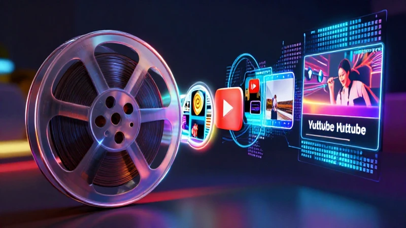 Definir videoclip: historia, concepto y su evolución 7 Interfaz futurista evolucionando de film a píxeles