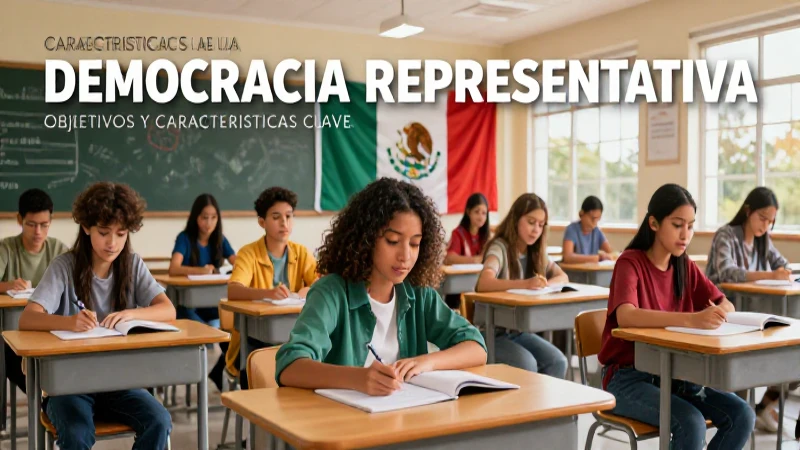 Democracia Representativa: Objetivos y Características Clave 4 Ilustración de democracia representativa mexicana