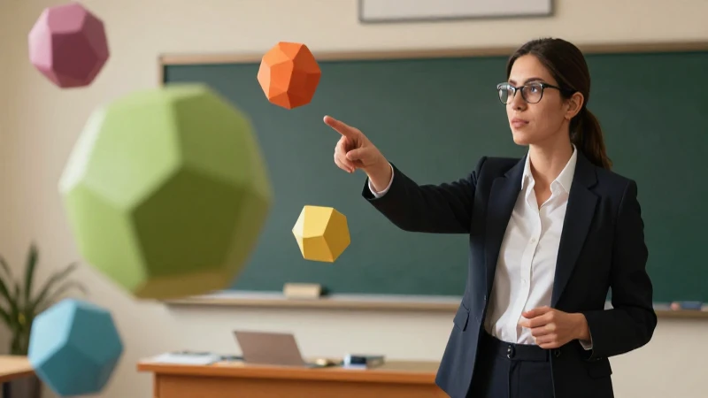 Demostrativos: 50 Ejemplos de Pronombres Demostrativos 16 Educador enseña formas geométricas en 3D